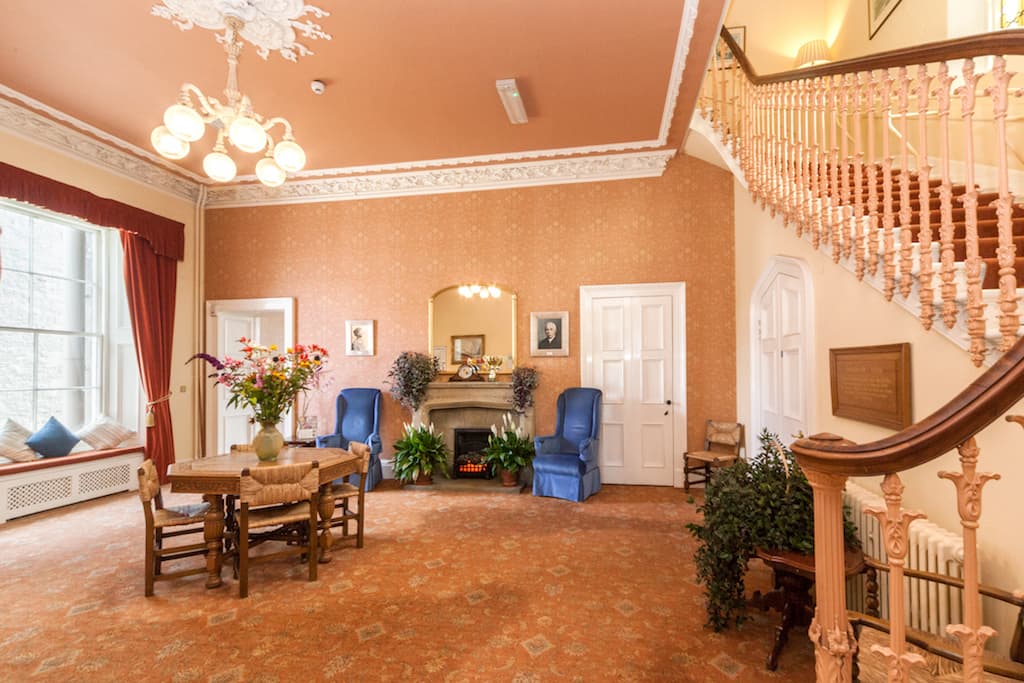 Reception in Kincarrathie Residential Care Home, Perth, Scotland